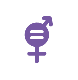 Icon of male and female symbols clubbed together