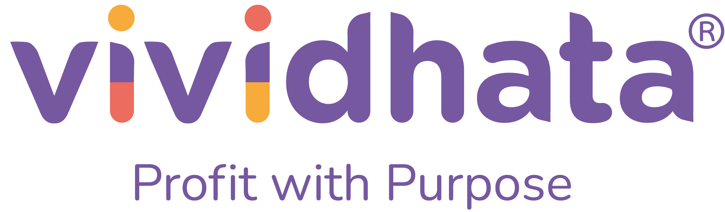 Vividhata Logo - with tagline Profit with Purpose