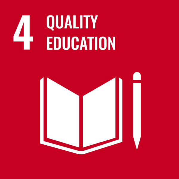 United Nations Sustainable Development Goals supporting diversity, education, gender equality, reduced inequalities, sustainable communities and strong institutions.